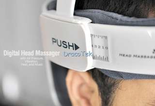 Digital Head Massager with Air Pressure, Vibration, Heat, and Soothing 