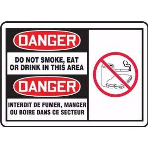  DANGER Labels DANGER DO NOT SMOKE, EAT OR DRINK IN THIS 