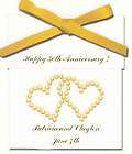 50th Anniversary Tea Favors Heart Design Personalized