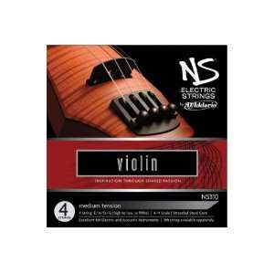  DAddario NS Electric Violin Single D String, 4/4 Scale 