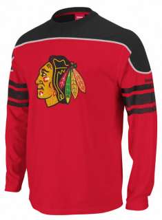 Chicago Blackhawks Reebok Long Sleeve Shootout T Shirt sz Large  