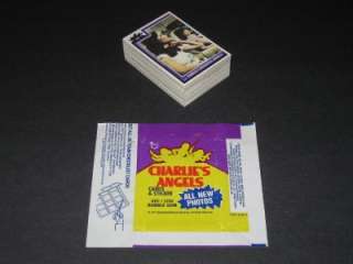 1977 CHARLIES ANGELS SERIES 3 TRADING CARD SET 3 + WRAPPER 