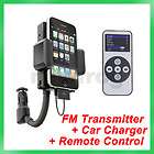 practical car fm transmitter kit adapter holder ipod iphone4 3g