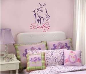 Western Horse Pretty Pony Wall Decal   Personalize for your little 