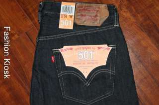 LEVIS 501 Original CLEAN RIGID Jeans 32 33 34 36 38  