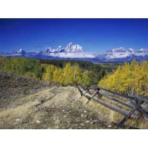  Teton Range and Fence Line, Grand Teton National Park 