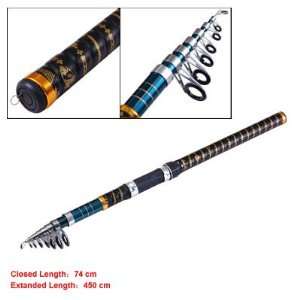  Retractable Traveling Fishing Rod Pole with 9 Sections 