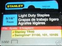 100,00 NEW STANLEY   TRS105   5/16 LIGHT DUTY STAPLES  