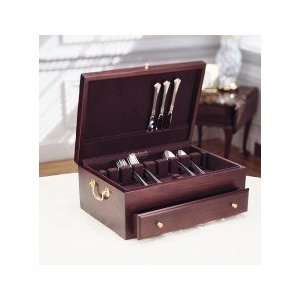 Reed & Barton Fltware Chests MAHOG BROWN SILVERWARE CHEST 93M CLASSIC 