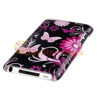 10 Accessory Bundle Hard Case Skin Cover Holder for Apple iPod Touch 