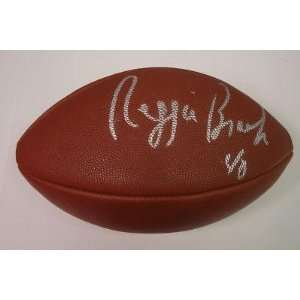  Brooks Autographed Football   Psa Coa Redskins   Autographed Footballs