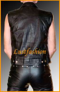 Lederweste XS S M L XL XXL, Lederhemd, leather shirt  