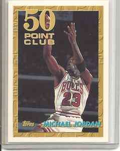 Michael Jordan   93/94 Topps 50 Point Club Card  