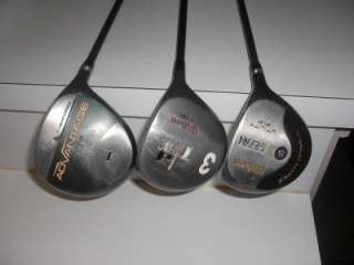   are bidding on a set of mens right handed golf clubs. Set includes