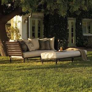  British Colonial Daybed with Cushions   Arch Barley 