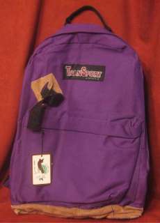 Transport Purple Backpack Leather NWT School Laptop  