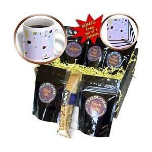   Lavender and Blue Dots Abstract   Coffee Gift Baskets   Coffee Gift