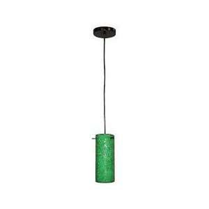  LS 19770GRN PENDANT LAMP, GREEN CRACKLED GLASS SHADE, TYPE 