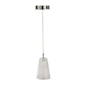 Alico Pendina Single Lamp Pendant with Ice Water Glass Shade Matte 