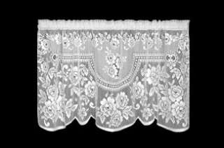Heritage Lace Victorian Rose Tier 60x30 Ecru/White  