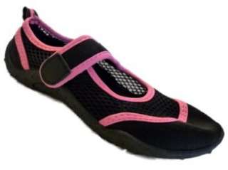  Girls Black & Pink Aqua Socks Water Shoes Beach Shoes