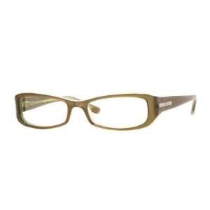   Womens Rx5116 Olive Green On Yellow Frame Plastic Eyeglasses, 51mm