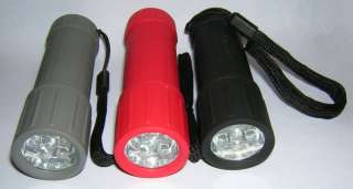 BRIGHT 6 LED FLASHLIGHT, Torch, Lantern w/ BATTERIES  