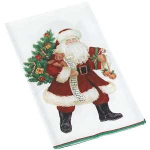   Lynn Haney Santas 2 Paper Guest Towel Package, Ivory