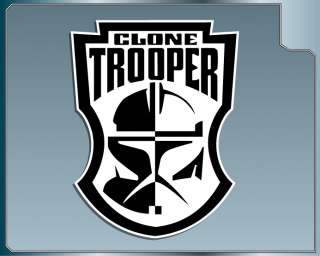 Star Wars CLONE TROOPER HELMET Shield Logo vinyl decal  