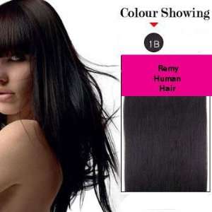  18 100 Piece Color 1B Fusion Remy Human Hair Extensions Beauty