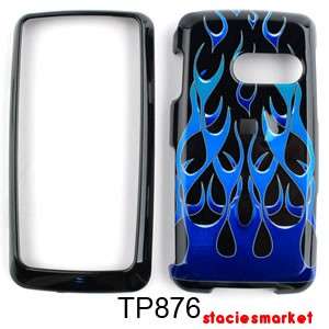 Blue Hotrod Flames LG Rumor Touch LN510 Case Cover  