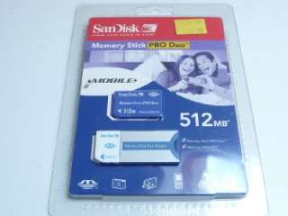 SanDisk 512MB Magic Gate Memory Stick PRO Duo Card  