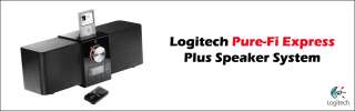 Logitech Pure Fi Express Plus IPod iPhone Speakers  