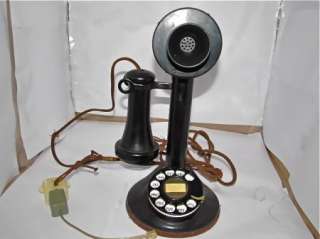   Stick Phone American Tel & Co 337 Dial Candlestick Telephone  