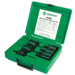   830Q Quick Change Bi Metal Hole Saw Kit, 1/2 Through 2 Conduit Size