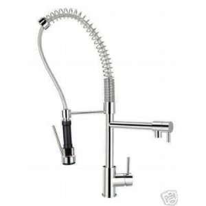  High End Deck Mount Brushed Nickel Kitchen Faucet with Pre 