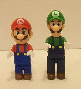 MARIO KNEX MARIO AND LUIGI SET OF MINIFIGURES WII NINTENDO MARIOKART 