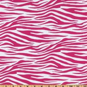  44 Wide Metro Living Zebra Hot Pink Fabric By The Yard 