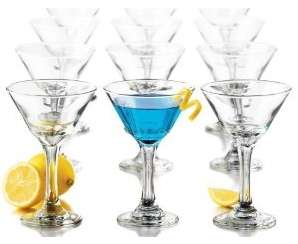 Libbey Glass 7.5 oz Martini Glass Party Set of 12 NEW  