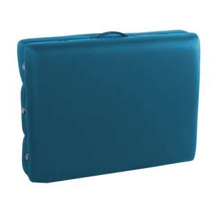 Green 3 fold 77L 39W 4 Pad Portable PU Massage Table Bed Spa  
