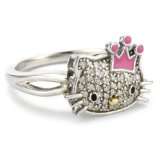 Hello Kitty Sweet Statement Princess Sterling Silver Earrings $295 
