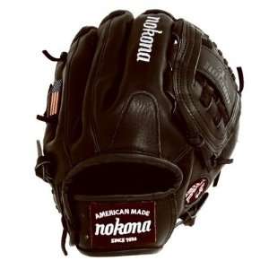  Nokona BL 1200C BLK Bloodline Black 12 Inch Pitcher Glove 