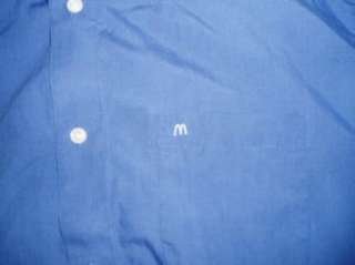 CREST MCDONALDS misses 16 blue button uniform shirt C46  