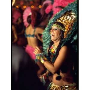  Dancer Amid Crowd of Samba Enthusiasts in Scanty, for 