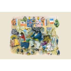  They Gave a Splendid Dance on Night 12x18 Giclee on canvas 