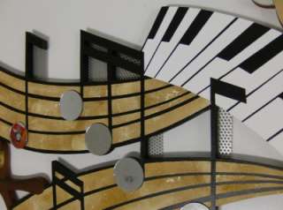   Music Wall Sculpture  Abstract designs, Wood, Metal, Mirror  