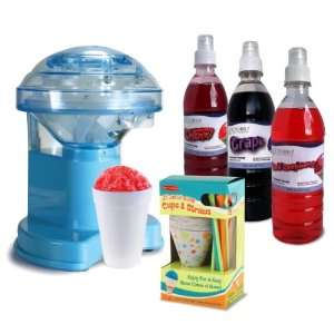   Gift Pack with Hand Crank Ice Shaver, 25 Cup/Straws