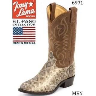 Tony Lama El Paso Collection Rattlesnake #6971 Men by Tony Lama