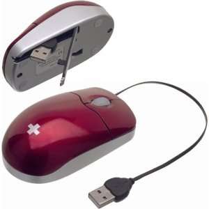  New Retractable USB Computer Travel Mouse Electronics