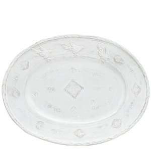  Vietri Bellezza White Large Oval Serving Platter Italian 